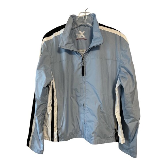 ZeroXposur Women’s XL Light Blue Full-Zip Windbreaker Jacket - Picture 1 of 12